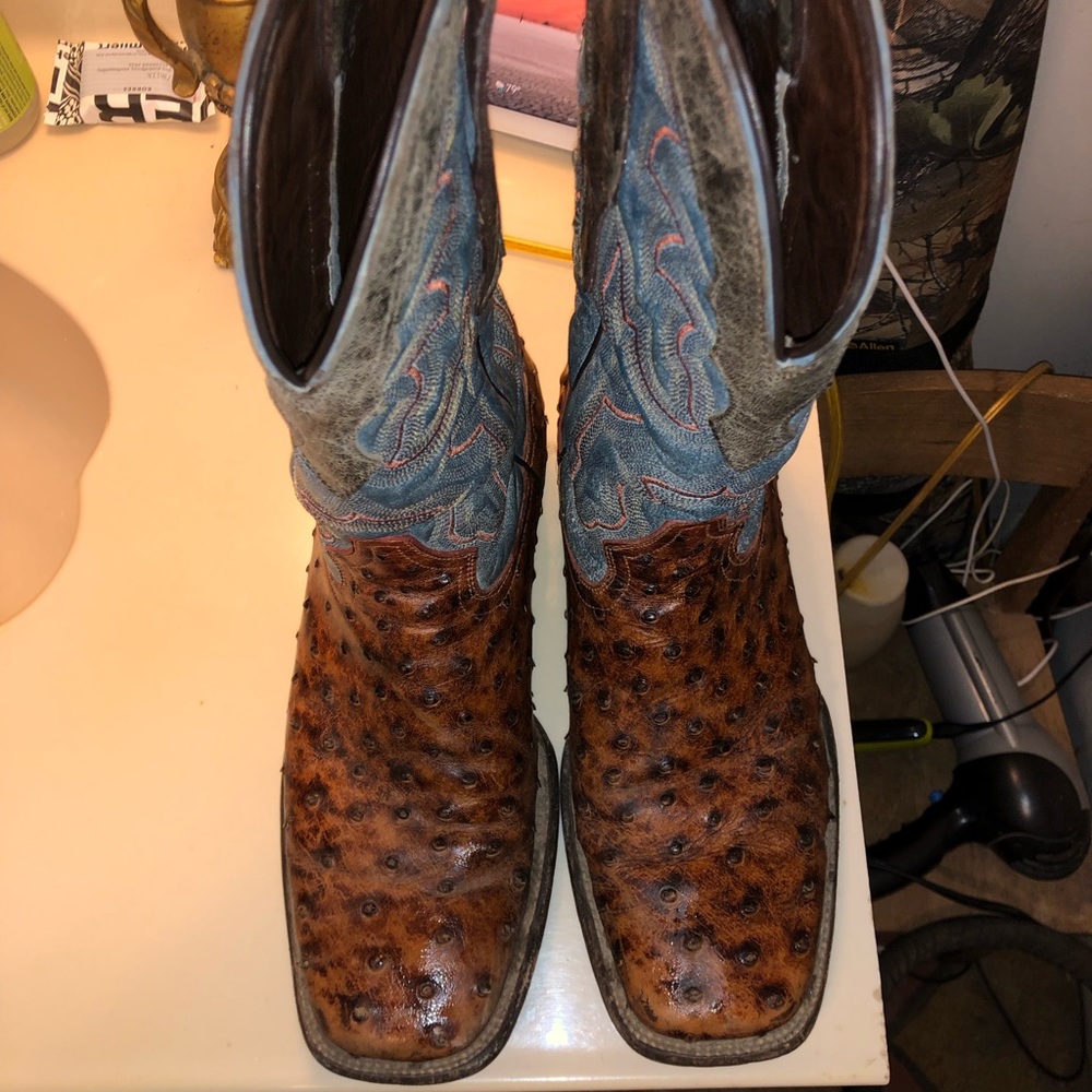 Tanner mark ostrich boots